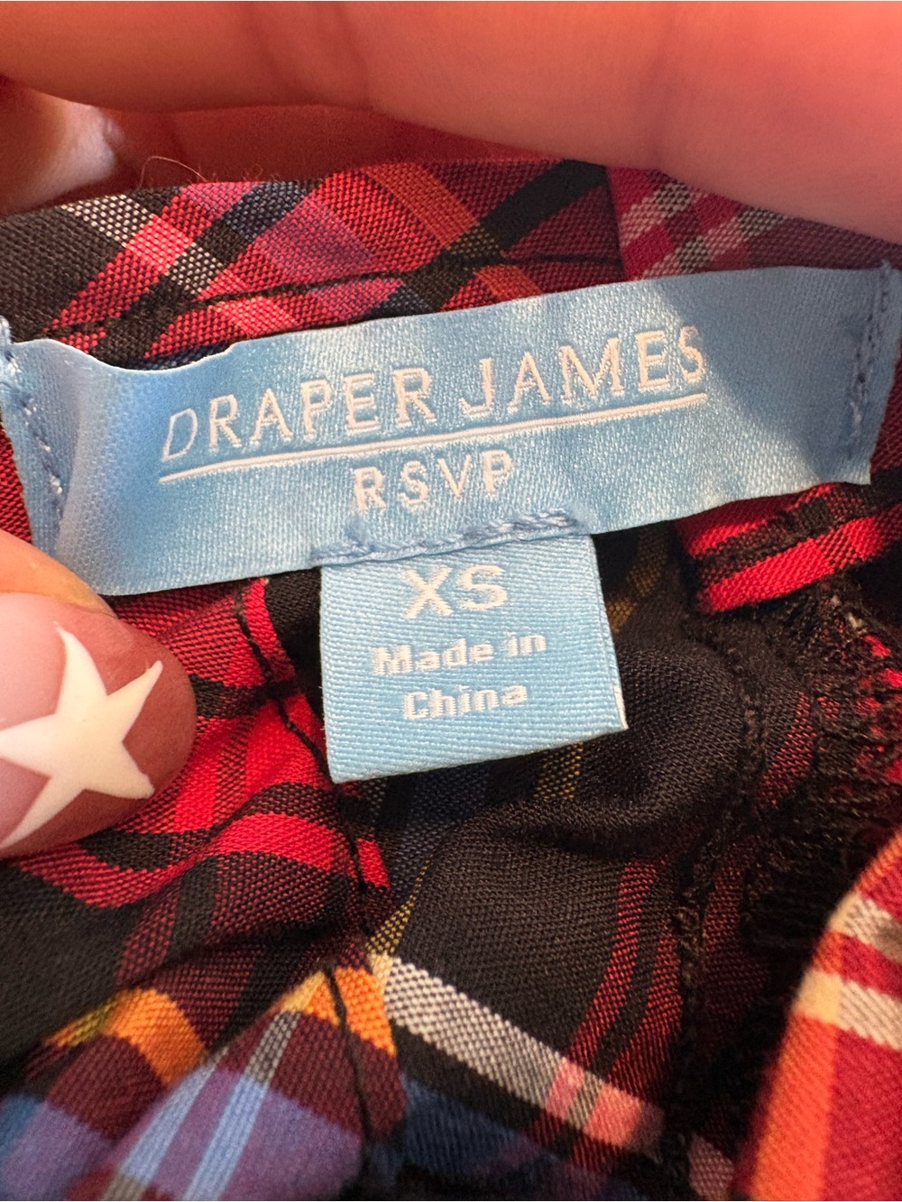 Draper James RSVP Long Sleeve Tiered Bow Back Dress Holiday Plaid Ruffle Belted - Picture 3 of 11